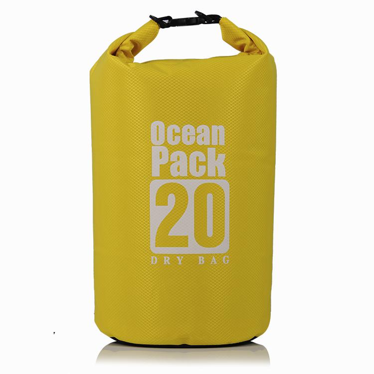 Custom Size Waterproof Dry Bag 2L 5L 10L 20L, 0.3mm Polyester PVC for Outdoor Travel Swimming Boating