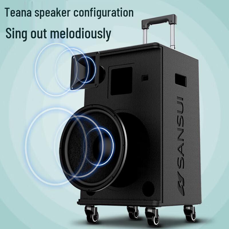 SANSUI E15 Portable KTV Bluetooth Speaker CN plug (adapter included)