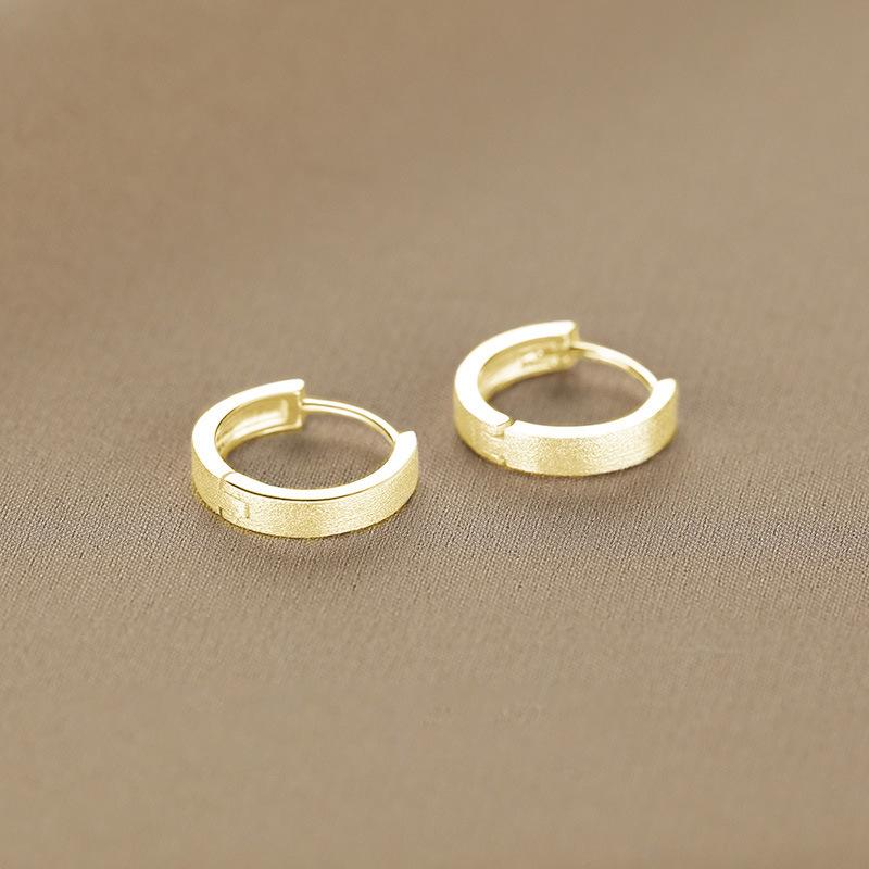 Personalised Vein Circle Earrings Female Light Luxury Niche Senior Sense Elegant Simple Lightweight Minimalist Hoop Earrings