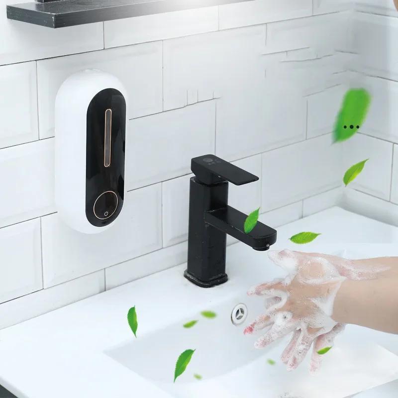 Smart Induction Soap Dispenser Automatic Hand Sanitizer Electric Wall Mounted Foam Mobile Phone USB Rechargeable Soap Dispenser