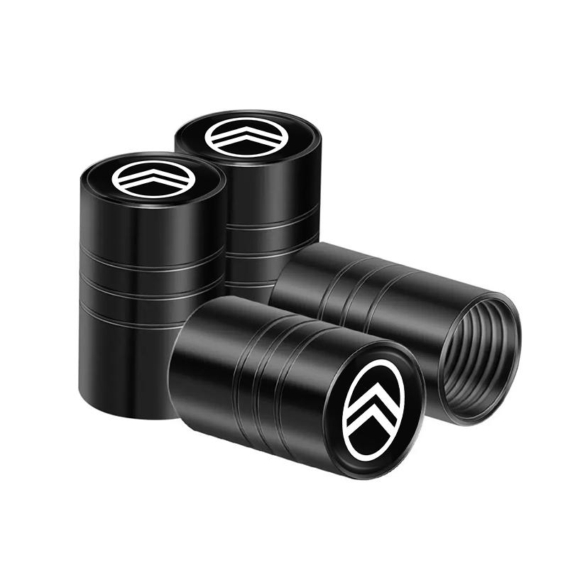 Aluminum Alloy Car Tire Valve Stem Caps Wheel Valve Accessories For Citroen C5X e-C4 X e-C3 C4 C3 C5 Berlingo C-Elysee C-Crosser sdcr63