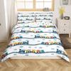 Erosebridal Tree of Life Comforter Cover Sun and Moon Bedding Sets, Gothic Bohemian Duvet Cover Twin 2Pcs Trippy Galaxy Stars Bedding with 1