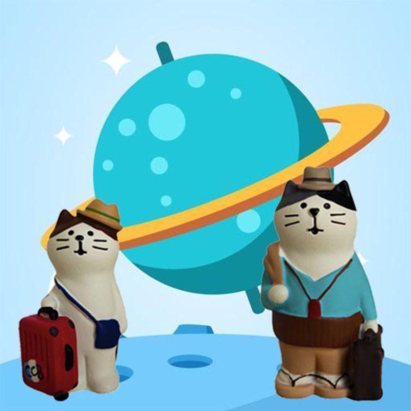 Japanese Zakka Travel Souvenir Resin Mascot - Creative Desktop Ornament