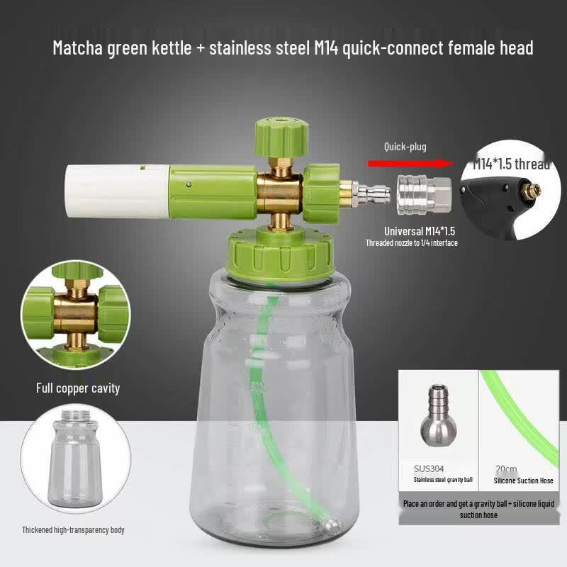 

High-Pressure Car Wash Foam Cannon Kit with Quick Connector