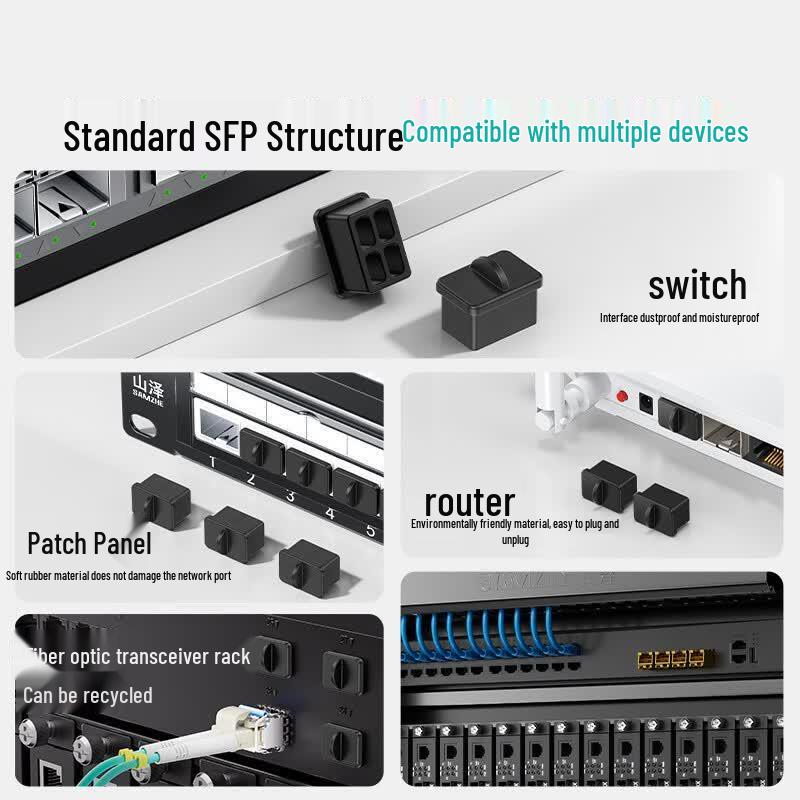 SAMZHE SFP Fiber Optic Port Dust Plugs