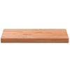 Solid Beech Wood Washbasin Top 80 x 40 x 4 cm