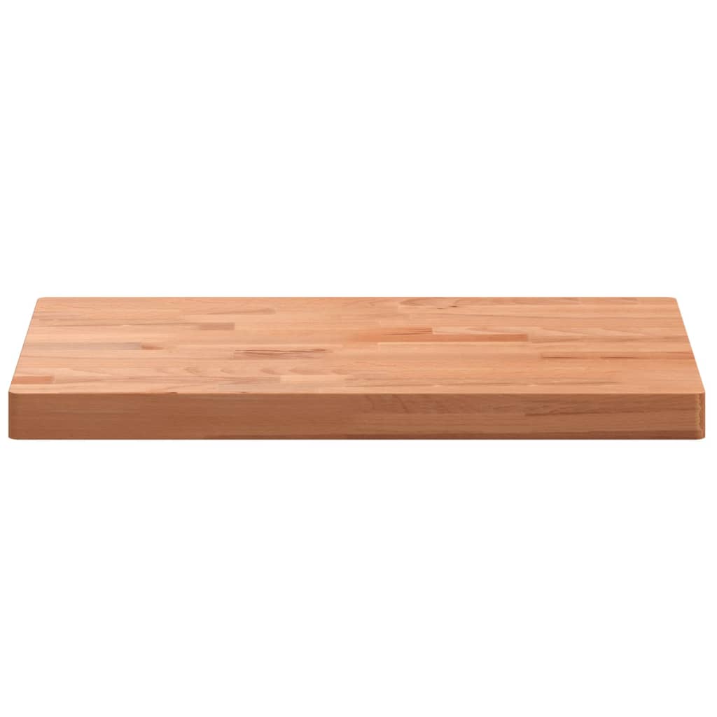 Solid Beech Wood Washbasin Top 80 x 40 x 4 cm