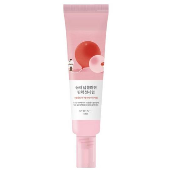 ROUND LAB Camellia Deep Collagen Firming Sun Serum SPF50+ PA++++, 50ml