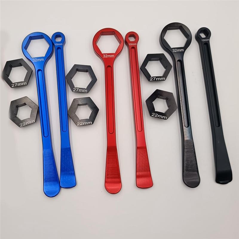 Tire Repair Tool Spanner Head Universal Motorcycle Tire Iron Set Combo Levers 32/10/12/22/27Mm Change