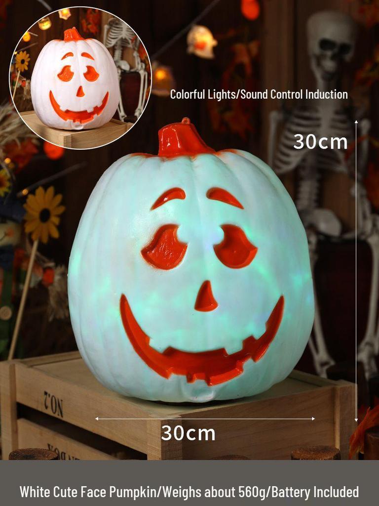 Luminous Halloween Pumpkin Lantern Decoration - Large Outdoor Display for Shopping Malls and Events