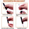 Newest Air Pressure Pump Wine Bottle Opener Portable Stainless Steel Pin Easy Cork Remover Corkscrew for Home Party Wine Lovers