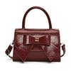 New Fashion Texture Trendy Minimalist Square Handbag with Bow Design for Women's Crossbody Bag