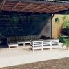 Salon de jardin 11 pcs avec coussins  bois de pin