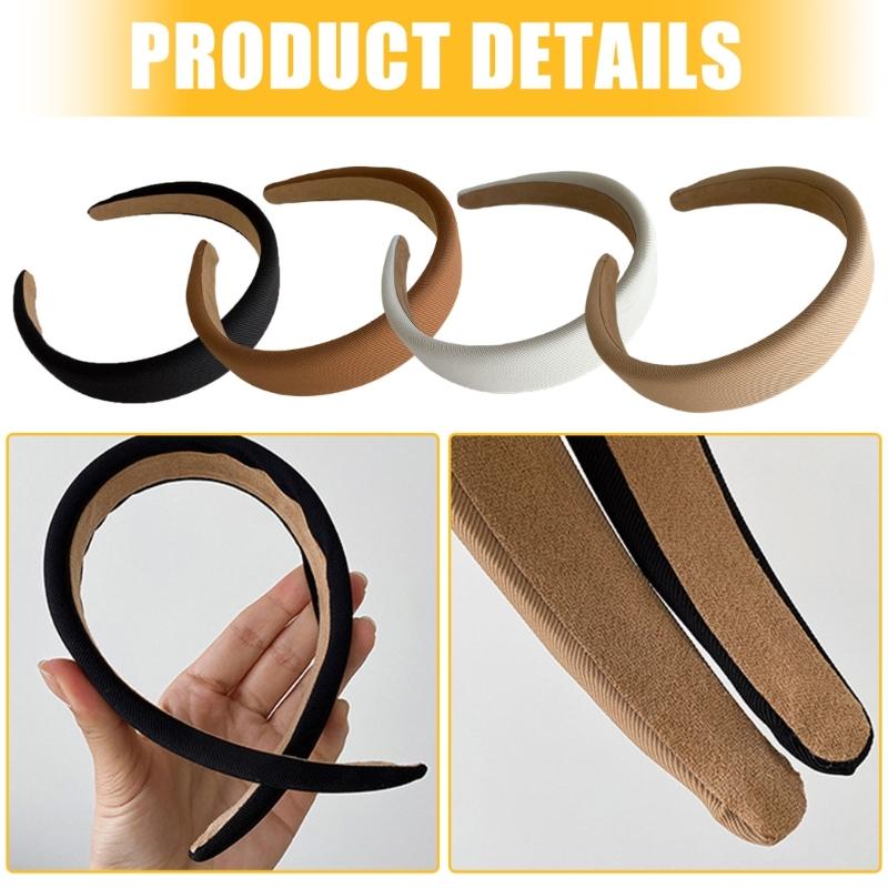 Fashion Wide Band Hairband for Women Comfortable Headband Headpieces Suitable for Face Washing Makeup and Relaxation