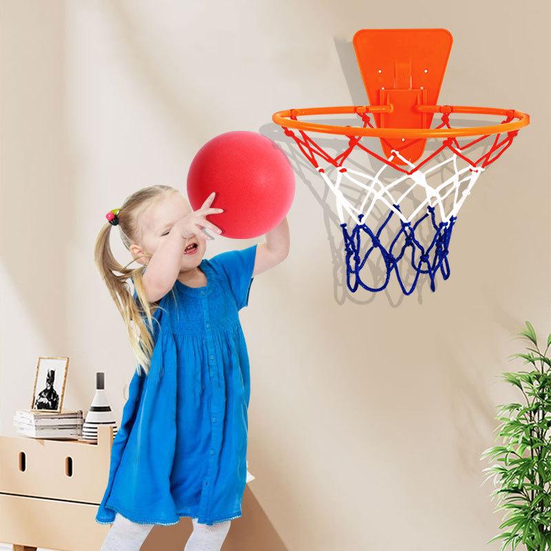 Basketballkorb Indoor ohne Bohren, Wandmontage, Verstellbarer Einfacher Basketballkorb