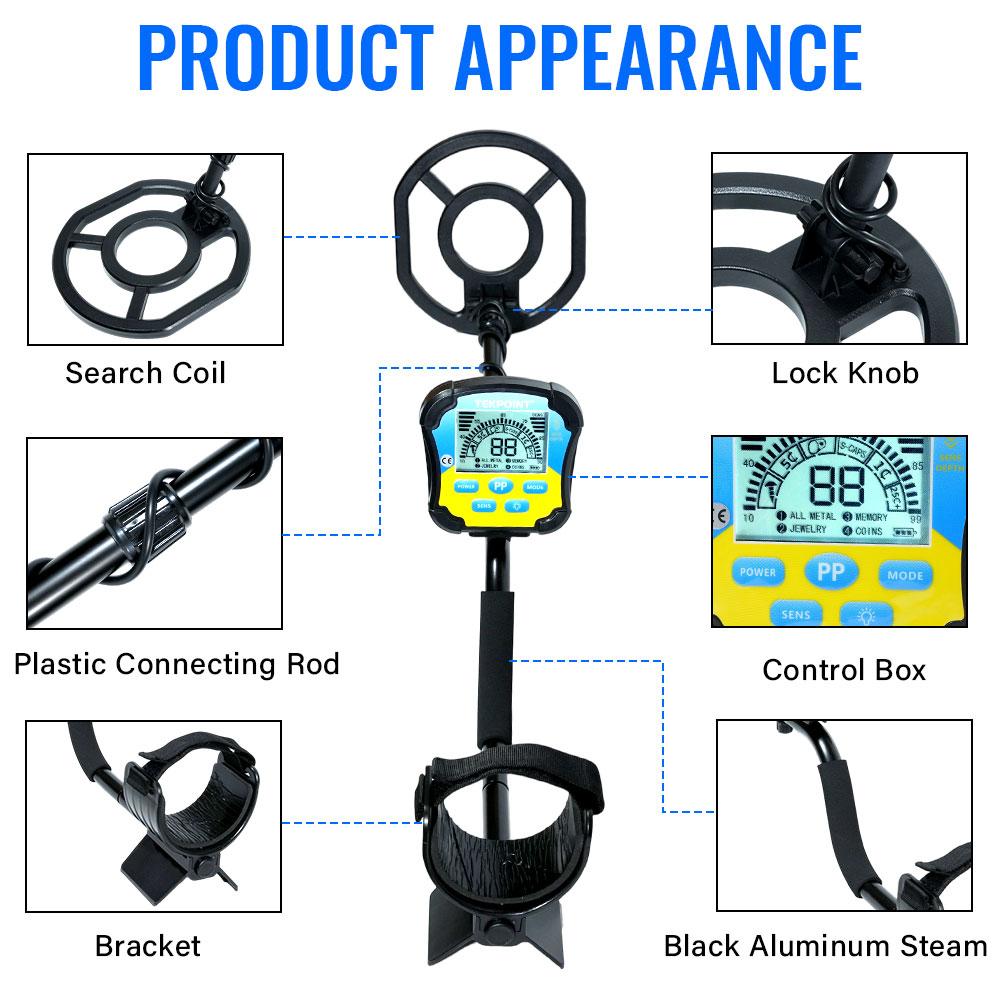 2026 New MD-8030 Underground Metal Detector High Sensitivity Detector Metal Hunter Waterproof Coil Precise Positioning Detector