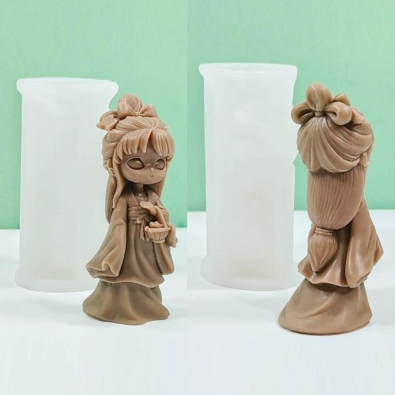 Ancient Doll Statue Silicone Molds Multipurpose Silicones Mould for Epoxy Resin Handmade Candle Soap Home Decoration