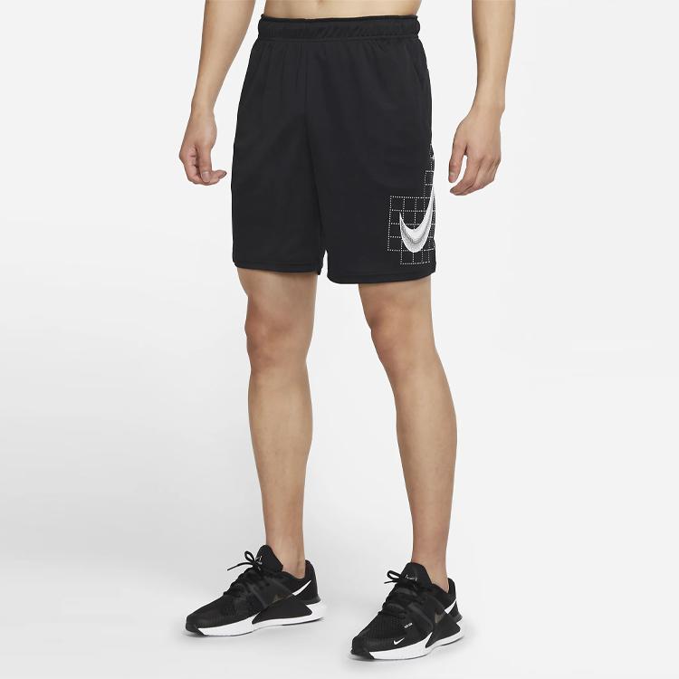 Nike Dri-Fit Printed Training Shorts Men Shorts Black CZ2433-010