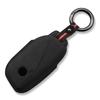 NEW Leather Suede Style Car Key Case Cover For BMW Ix I4 2 3 4 5 X3 X5 2021 2022 2023 4 Buttons Smart Remote Keychain Protection
