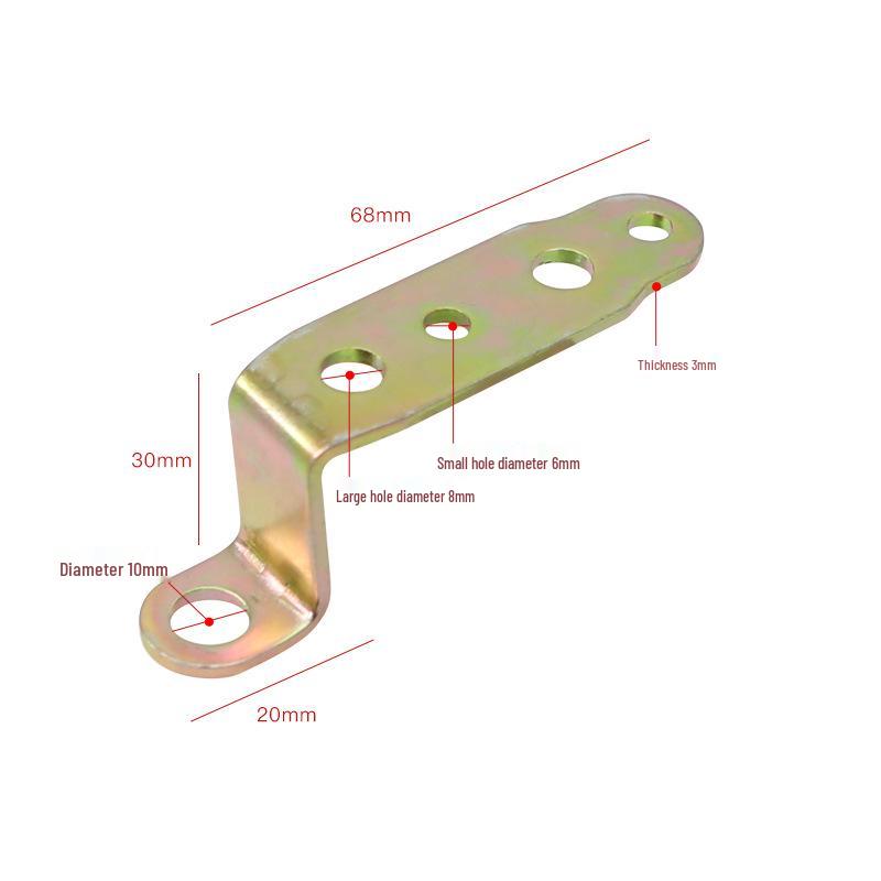 Z-Shaped Rearview Mirror Spotlight Bracket for Motorcycle and Electric Vehicle.