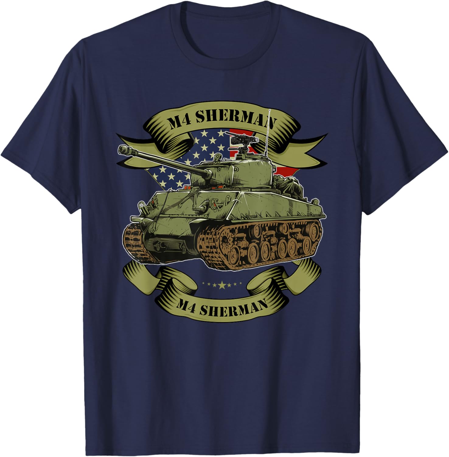 

WWII US Army M4 Sherman Tank TShirt 100 Cotton ONeck Short Sleeve Summer Casual Mens Tshirt Streetwear 4XL