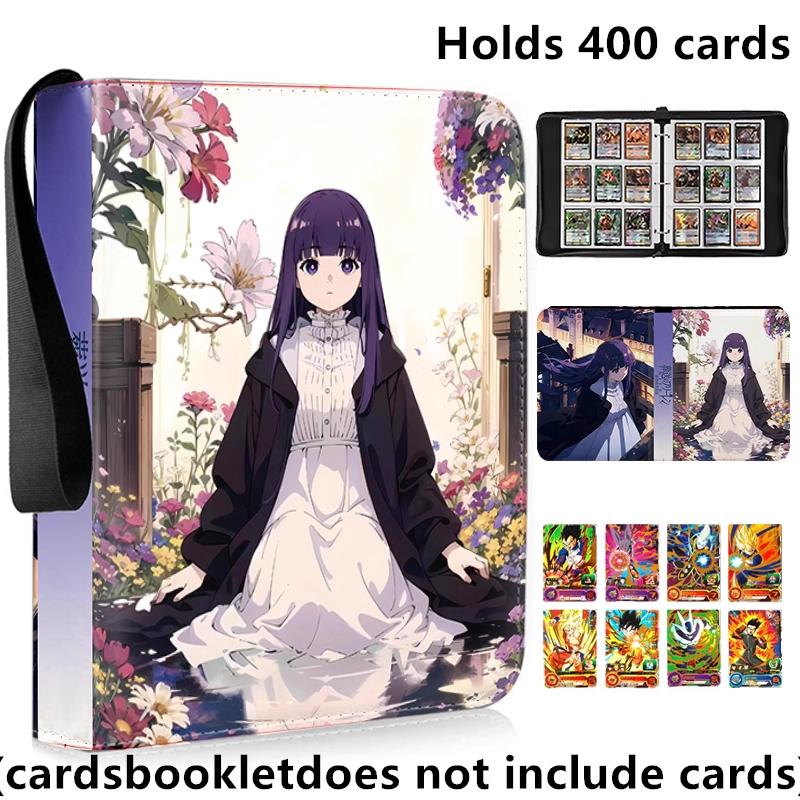 Anime Frieren: Beyond Journey's End 400pcs/900pcs Card Album Book Collection Card Zipper Game Cards Binder Holder Kids Gifts