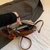 Striped Straw Baguette Small Bag Portable Messenger Women's Bag