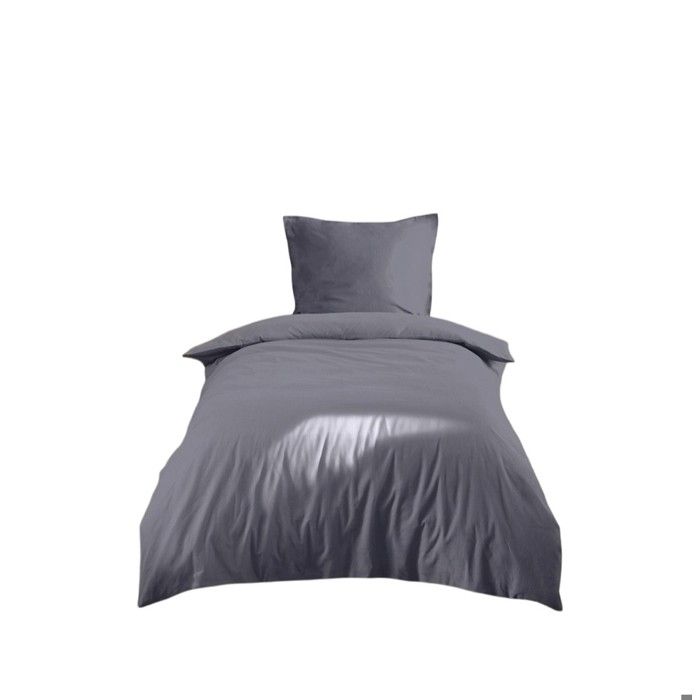 Parure de lit 140 x 200 cm Cocon ardoise