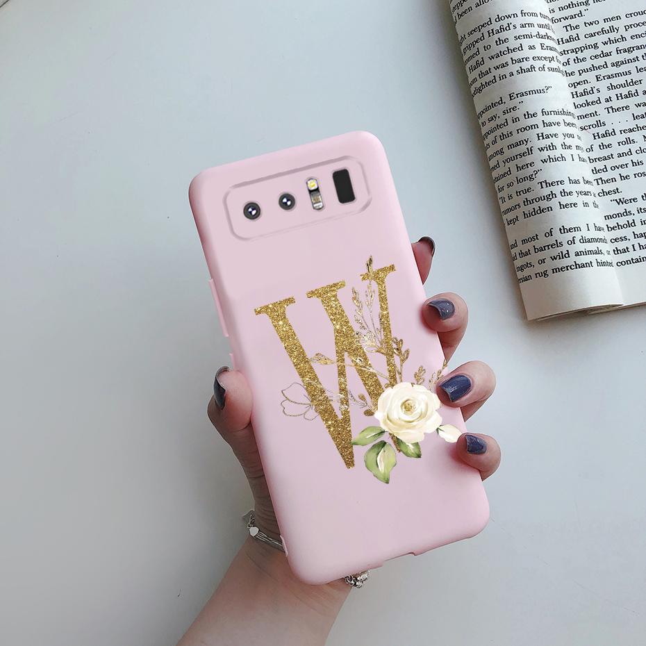 

For Samsung Galaxy Note 8 Case SM-N950F Cute Letters Coque Soft Silicone Phone Case For Samsung Note 8 Note8 Cover Fundas Bumper Samsung Note 8