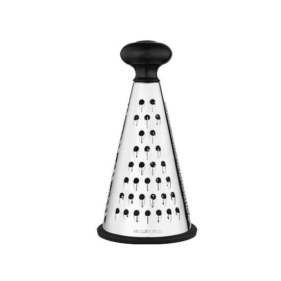 Stainless Steel Cone Grater with 3-in-1 Blades Multi-Function Cheese Garlic Shredder Dishwasher Safe Essential Kitchen Tool for Fine Coarse Grating