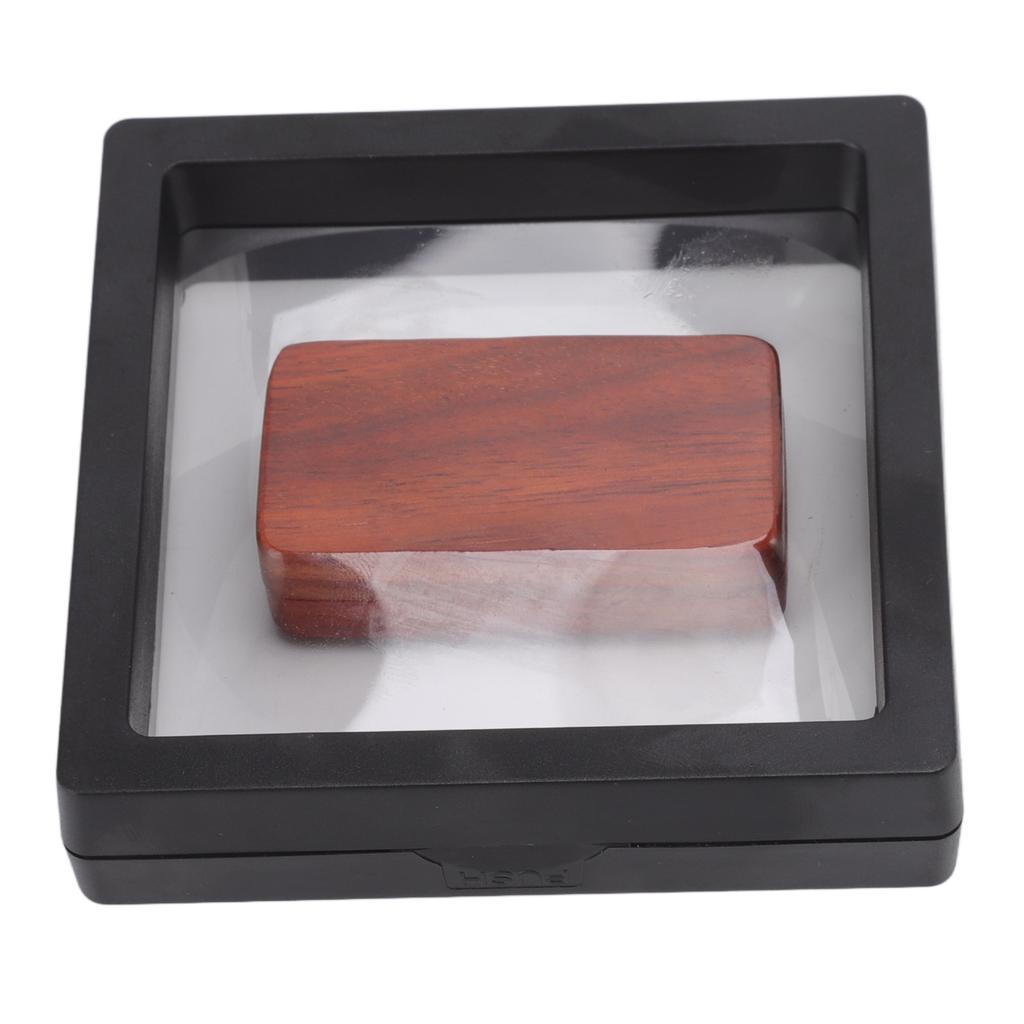 Fidget Slider Red Sandalwood Stress Relief Engraved Fingertip Fidget Slider Toy for Office