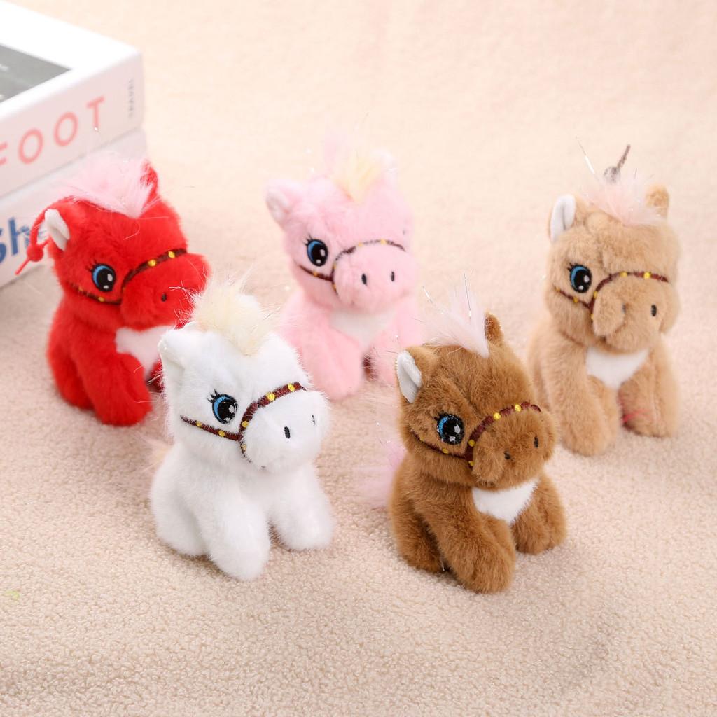 Animal Plush Keyring Featuring Sitting Pony Design For Kids And Teens