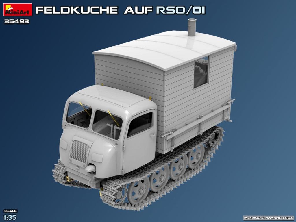 MiniArt Scale Field Cake Plastic Model Kit MA35493 1/35 RSO/01 (Military Vehicle)