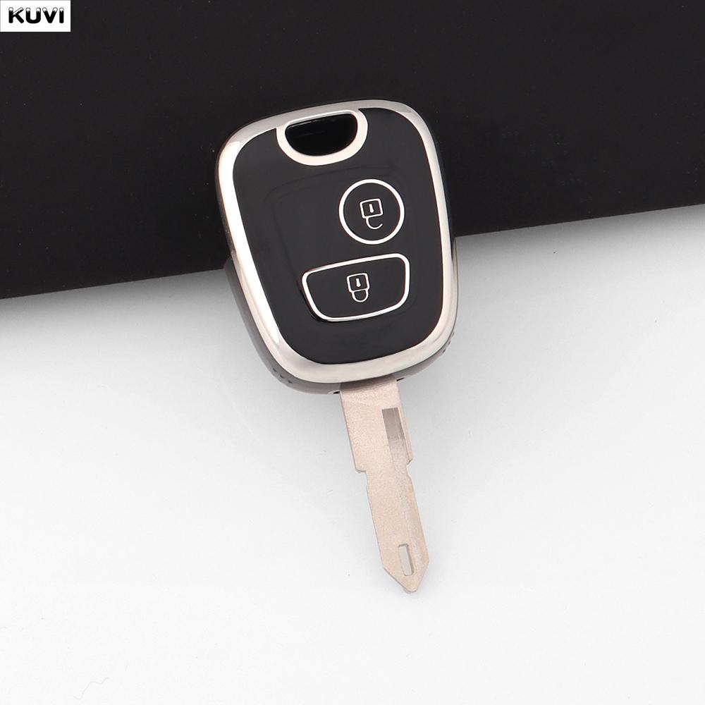 Fashion Tpu Car Smart Key Case Cover For Peugeot 107 206 207 307 For Citroen C1 C2 C3 C4 For Toyota Aygo Protected Keychain Fob