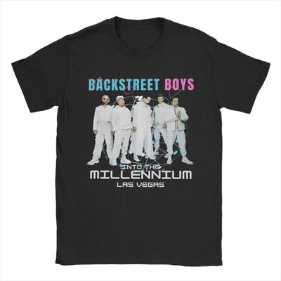 Backstreet Boys Millenniums Tour T-Shirt for Men Band Music Cotton Tees Round Neck Short Sleeve T Shirts Plus Size Merchandise