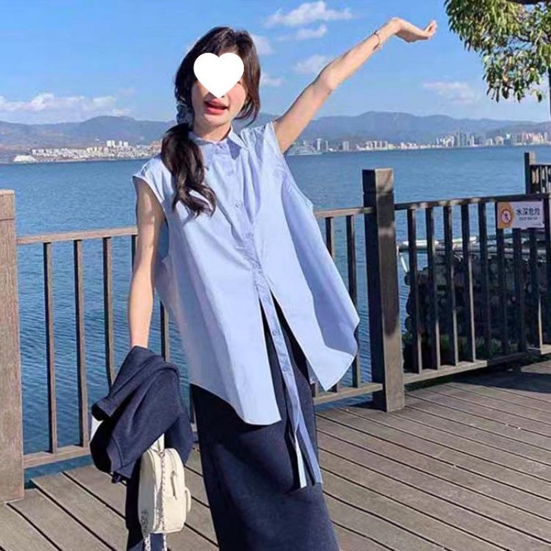 

Весняний повсякденний костюм-трійка в корейському стилі 2025: Сорочка, Світшот та Спідниця L