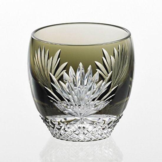 

Kagami Crystal Kiriko Cold Sake Glass Moonlight Beauty (T535-2763-BLK)