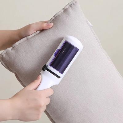 Husdjurshårsborttagningsborste Återanvändbar Miljövänlig Statisk Rengörare Lättviktig Bärbar Klädrulle för Ludd Hårborttagningsverktyg