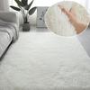 Tapete macio e felpudo para sala de estar, tapetes infantis grandes, bege, de pelúcia, para quarto, quarto de criança, berçário, decoração moderna para casa