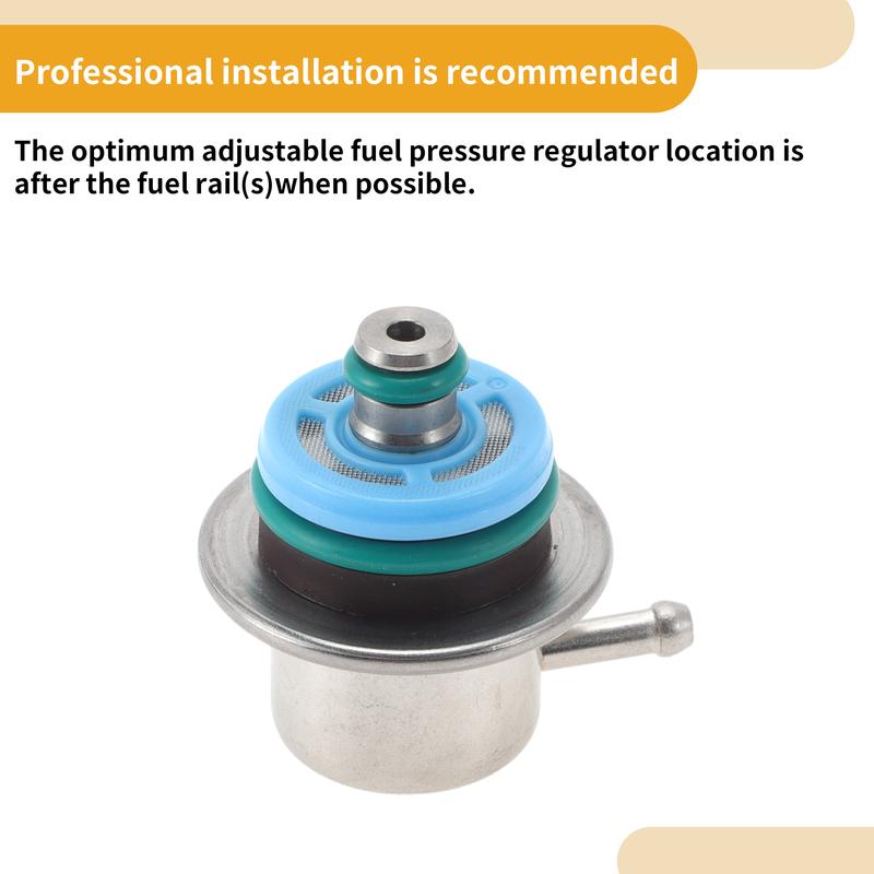 UXCELL Fuel Pressure Regulator for Ford E-150 2004 No.PR351 Metal 20-70 Psi