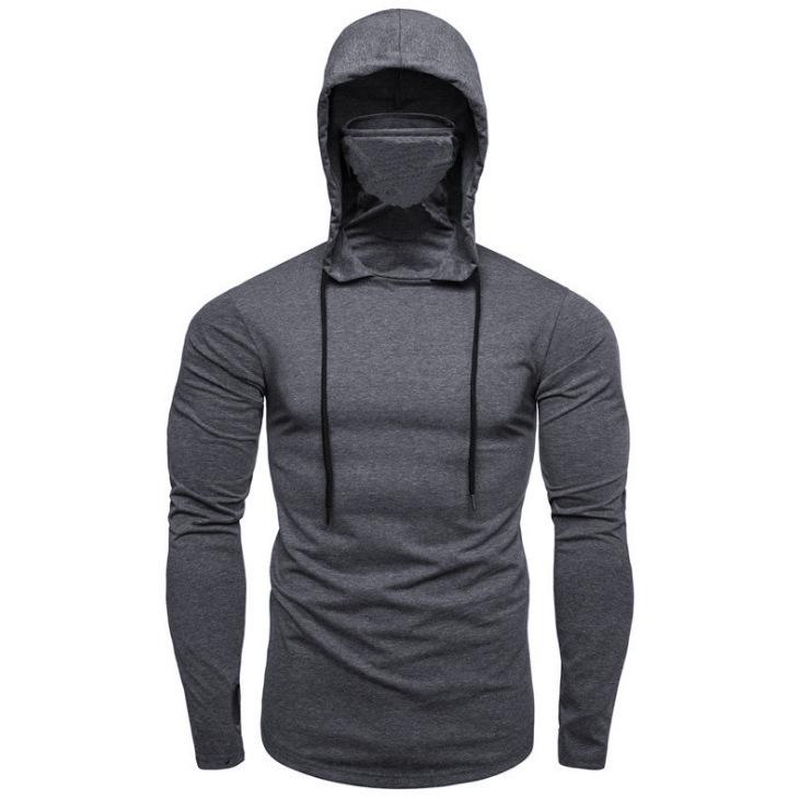 Men's Hooded Masked Long Sleeved Hoodies & Sweatshirts