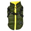Haustierjacke mit Geschirr für Hunde, Winter, warme Hundekleidung, wasserdicht, Mantel für große Hunde, Chihuahua-Jacken