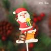 Christmas Decor Set: Card Inserts, Cake Toppers, Cup Garland, Wreath Ornaments, Strawberry Tower, Cartoon Star & Tree Decorations.