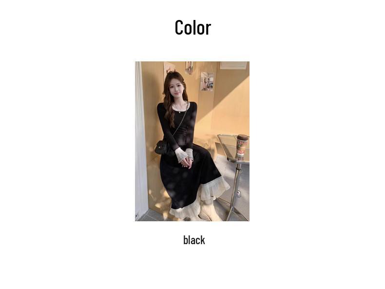 New Plus Size Bodycon Dress for Autumn/Winter – Fashionable and Slimming Design for Student Girls