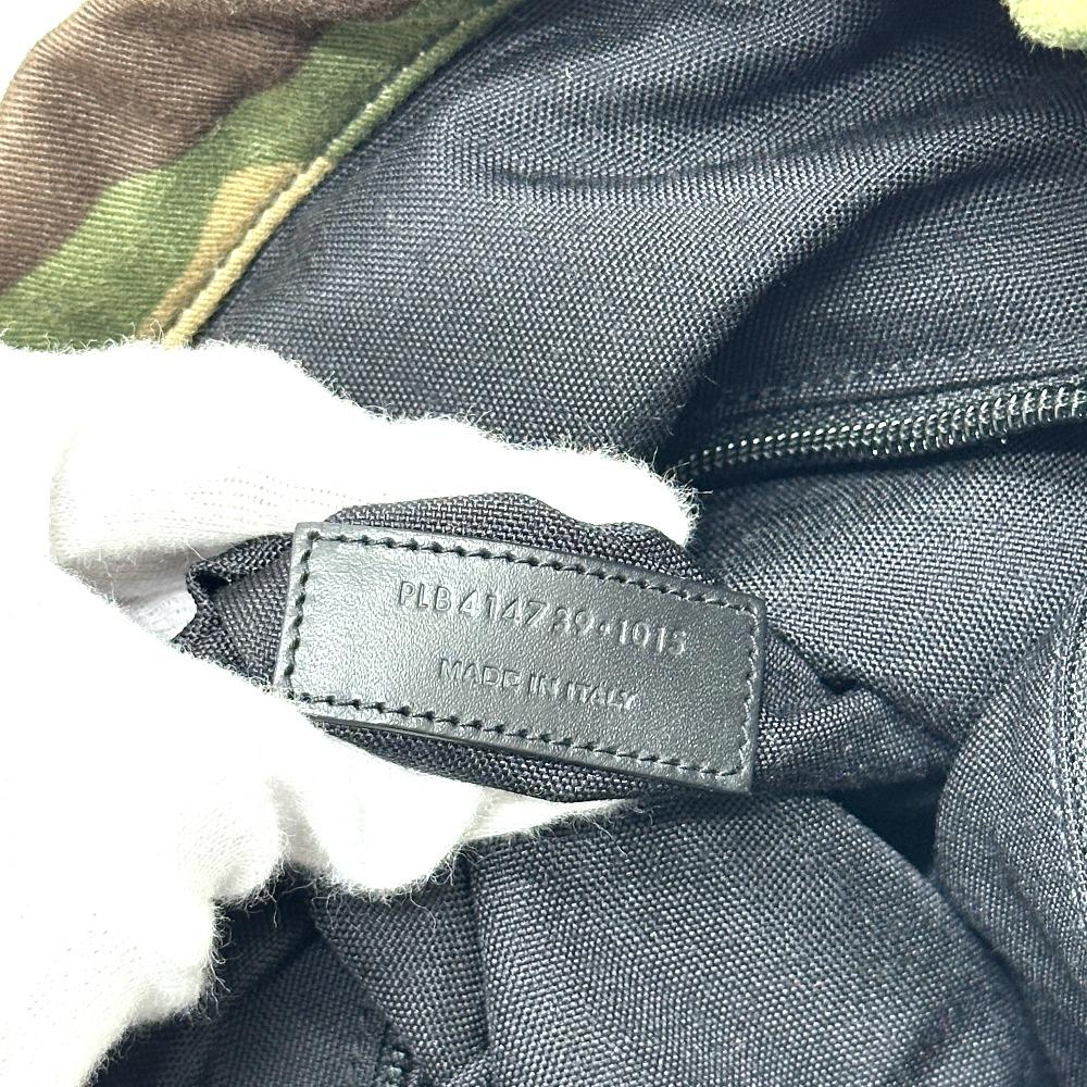 SAINT LAURENT PARIS 437110 Multi-pocket camouflage Backpack Canvas/Leather Green