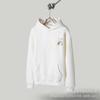 Unisex Oversized Hooded Sweatshirt With Foil Print Streetwear Cotton Pullover Fall