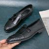 Men Summer Slippers Slip On Leather Casual Comfortable Wear For Daily Use Durable Material With Good Quality