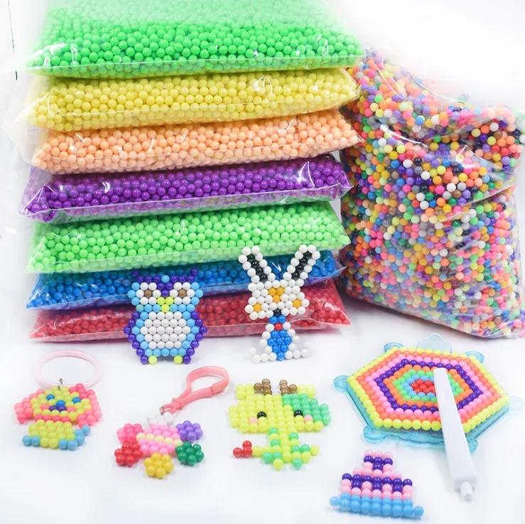 Refill Pack 300Pcs/Bag 36 Colors 5Mm Water Beads Spray Magic Beads Educational 3D Puzzles Accessories For Children Toys