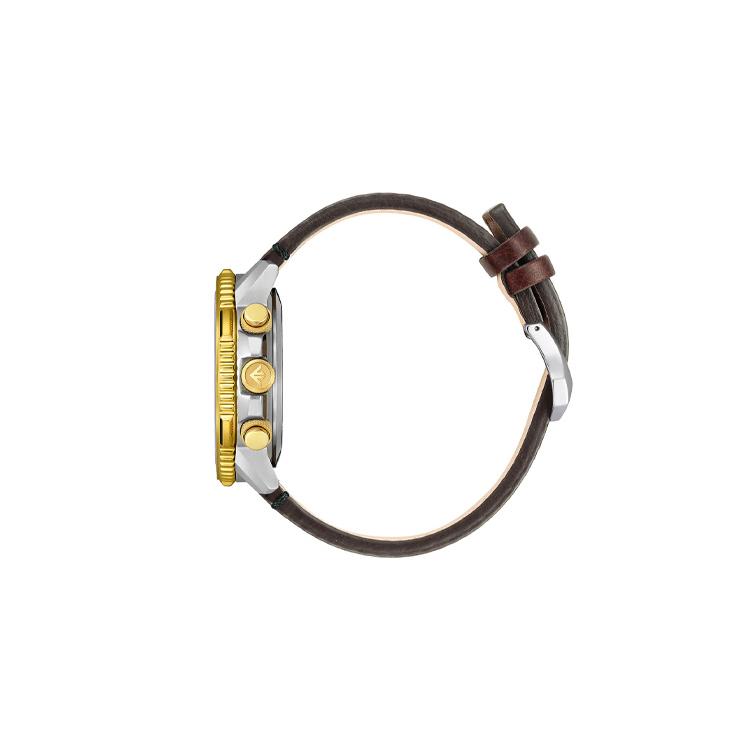 Citizen 200m Waterproof Light Powered Quartz Movement Cow Leather Strap Watch Unisex JY8084-17H