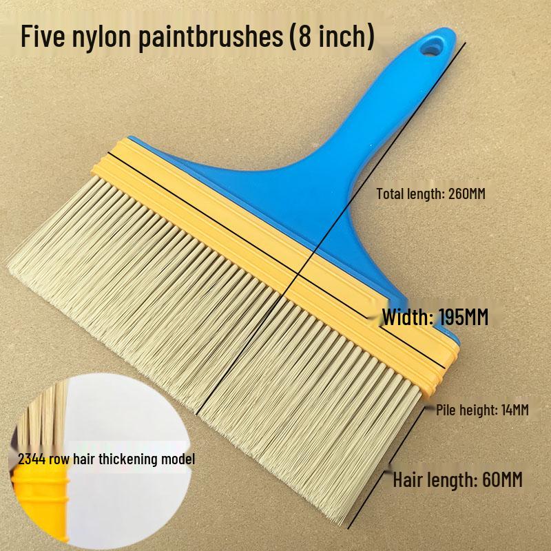 Industrial Non-Shedding Nylon Brush: Hard Bristle for Paint & Soft Bristle for Dust & Antiques Cleaning